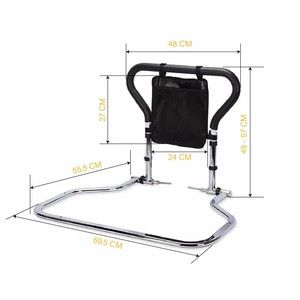 Regolabile in altezza pieghevole corrimano <span class=keywords><strong>letto</strong></span> di sicurezza con tasca portaoggetti corrimano sul comodino - Product Image 5