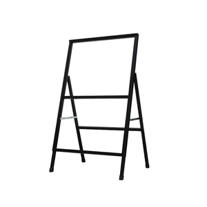 Rak <span class=keywords><strong>Display</strong></span> Tipe-A Ramah Lingkungan Tahan Angin untuk Luar Ruangan, Penyangga Papan Iklan Vertikal dari Besi, Penyangga Papan KT Berdiri di Lantai - Product Image 1