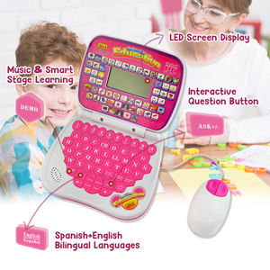 Ordinateur portable intelligent d'apprentissage de l'<span class=keywords><strong>alphabet</strong></span> ABC et des mathématiques pour enfants, jouet éducatif parlant en espagnol - Product Image 2