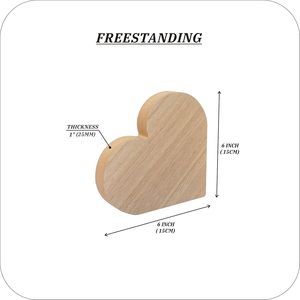 Thick <strong>Wooden</strong> Heart Blocks MDF Wood Heart Block <strong>Sign</strong> <strong>for</strong> DIY Painting Crafts Mother's Day Wedding Tabletop Centerpiece <strong>Home</strong> Decor - Product Image 2