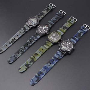 สายนาฬิกายางยี่ห้อ Yunse สำหรับนาฬิกา Casi0 สไตล์ลำลอง สายนาฬิกาซิลิโคนกันน้ำ ลายพราง ขนาด 25 มม. - Product Image 2