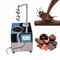 Machine à chocolat chaud automatique professionnelle haute productivité en acier inoxydable pour fontaine à chocolat