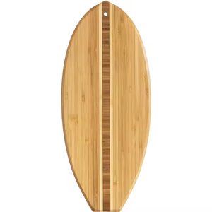 Tabla de Cortar de Madera con Forma de Tabla de Surf, Bandeja de Madera para Alimentos Orgánicos CY-019 - Product Image 1