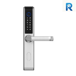 Serrure Intelligente Wi-Fi Fiable HR à Alimentation Stable, en Aluminium à Pont Thermique Coupé, Ouverture à Distance via l'Application Tuya, Empreinte Digitale et Carte <span class=keywords><strong>pour</strong></span> Maison et Villa - Product Image 2