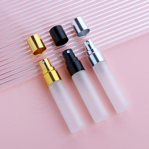 High Quality Travel <b>3ml</b> 5ml 10ml Frosted <b>Perfume</b> Tester Glass <b>Bottle</b> <b>Sample</b> Vials Pump Sprayer Screen Printed Labels for - Product Image 3