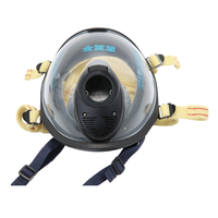 Masque facial complet EN136 Ayon avec grande visière transparente pour les pompiers, appareil respiratoire autonome, sauvetage des pompiers