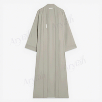Ensemble Abaya Minimaliste Style Modeste pour Femme, Robe Musulmane, Esthétique Luxe Discret, Personnalisation, Vêtement de Marque Haut de Gamme
