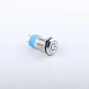 12mm metal button switch Self-locking momentary waterproof with light power button small computer power-on button