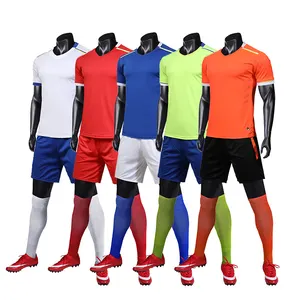 Custom Nice Quality Comfort Fabric Polyester Football Jerseys Men's Uniform Set Team Football Jersey Soccer Wear Training Suit