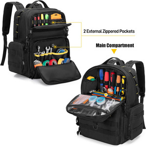 Mochilas Portaherramientas Resistentes al Agua y de Alta Resistencia para Exteriores, Kit de Artesano, Bolsa de Herramientas para Electricista - Product Image 4