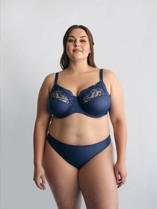 Soutien-gorge à armatures en dentelle florale transparente de luxe africaine personnalisée, couvrant entièrement la poitrine, grande taille, bretelles entièrement réglables - Product Image 6
