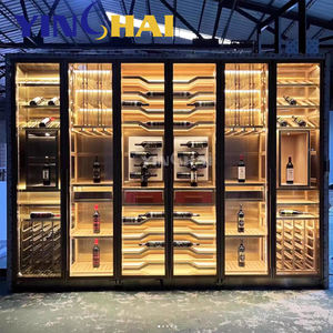 ワインキャビネットアクリルステンレス無垢材一定湿度ワインキャビネットワインセラーディスプレイキャビネット家庭用 - Product Image 2