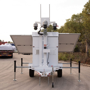 Portable Mobile Surveillance Trailer With PTZ <b>Camera</b> <b>Solar</b> Power UST900 <b>Solar</b> Monitoring Tower UST900 - Product Image 6