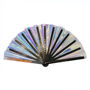 2022热销竹色彩虹色粉丝大手扇，为舞蹈派对举办粉丝 - Product Image 3