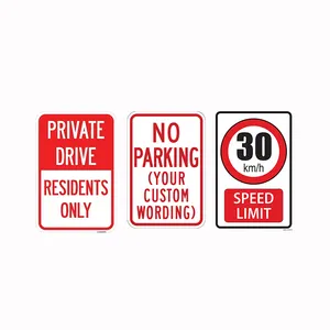 Alüminyum Metal işaretler karayolu güvenliği için özelleştirilmiş yansıtıcı trafik yol güvenliği uyarı işaretleri