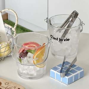 Seau à glace en forme de bateau en acrylique transparent avec éclairage LED - 8L, refroidisseur moderne pour bars et fêtes - Product Image 4