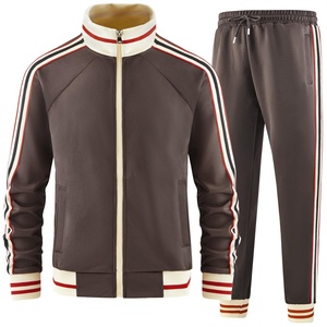 Men Track Suits Sets Long Sleeve Full-zip Sweatsuit Active Jackets Pants 2 Piece Outfits OEM Service Anti-UV Breathable - Product Image 5
