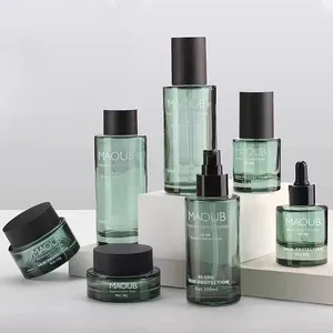 Set Kosmetik Kaca Kristal Bawah Tebal Mewah dan Mewah Dapat Disesuaikan Dalam Berbagai Warna