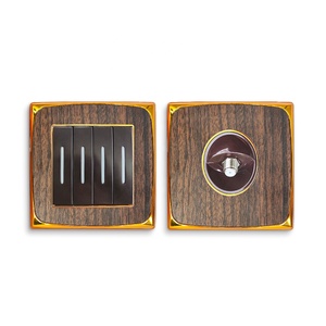 Enchufe de pared VBQN, toma de TV satelital, toma de corriente, toma de pared de aplicación doméstica de Color madera - Product Image 5