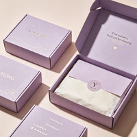 Boîte en carton ondulé biodégradable et compostable personnalisée pour l'emballage de maquillage, de produits pour les ongles et de vêtements, style élégant télescopique pour l'expédition
