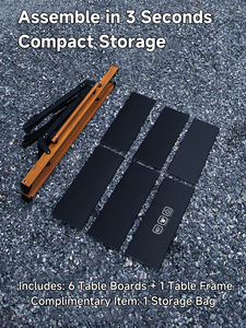 C67 Outdoor Aluminum Alloy Foldable <strong>Storage</strong> Table IGT <strong>Camping</strong> Equipment with Lifting Module <strong>Unit</strong> for Kitchen &amp; Dining - Product Image 5