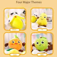 Nouveau jouet interactif piano rythmique amélioré avec détection de fruits, banane, fraise, carotte, enregistrement sonore, peluche électrique avec capteurs