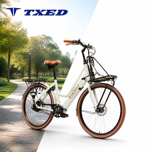 Bicicleta Eléctrica Urbana TXED 36V 250W para Adultos con Canasta Delantera, Estilo <span class=keywords><strong>Amsterdam</strong></span> - Product Image 1