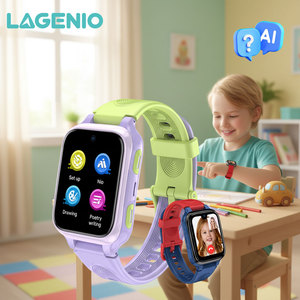 LAGENIO Nouvelle innovation Montre connectée pour enfants avec assistant vocal IA K9, carte SIM 4G, appel vidéo, GPS, LBS, WIFI, IP68 - Product Image 1