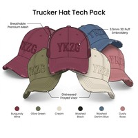 Casquette de baseball YKZG ethnique de luxe vintage personnalisée en velours Oxford avec broderie florale léopard, logo 3D en relief et bord délavé 100 % coton