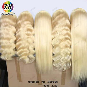 Glueless 13X6 Đầy Đủ HD Ren Phía Trước Ngắt 613 Tóc Con Người Tóc Giả Tóc Vàng Nổi Bật Màu Cơ Thể Lỏng Lẻo Sóng Tóc Giả Tóc Thô Nhà Cung Cấp - Product Image 2