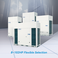Unité extérieure VRF à inverter complet TICA 30HP 85kW pour système CVC de bâtiment public, avec chauffage puissant et ventilateur DC, R410A