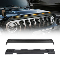 Nouvelles feux de signalisation séquentiels LED ambre en ABS pour Jeep Wrangler JK JL JT 4x4 Road Black Warrior 2007-2026, protection avant
