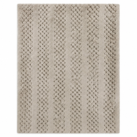 Tissu en fausse fourrure de lapin 100% polyester tricoté, doux, à motif torsadé en relief, pour jouets, vêtements, voitures et literie pour filles