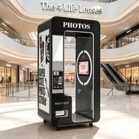 Mesin Foto Booth Kios Otomatis Layar Sentuh dengan Printer Profesional