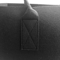 Sac fourre-tout en feutre noir avec logo personnalisé, sac cadeau de luxe pour hôtel, sac de shopping réutilisable, écologique, imperméable, sac à main, promotion hôtelière, marque