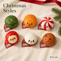Offre Spéciale Noël : Boîte Mystère Squishy en Forme de Boulette, Jouet Anti-Stress en Mousse PU à Remontée Lente, Cadeau Anti-Stress