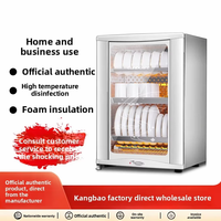 Armoire de désinfection verticale commerciale, stérilisateur à porte unique, verre trempé, infrarouge électrique haute température