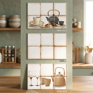 Carreaux muraux en céramique émaillée numérique 3D 300x450mm 30x45cm Design décoratif pour murs intérieurs de cuisine - Product Image 4