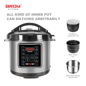 <span class=keywords><strong>Olla</strong></span> <span class=keywords><strong>a</strong></span> Presión Eléctrica <span class=keywords><strong>Inteligente</strong></span> de Acero Inoxidable de 5-6 Litros, Multiusos, de Cocción Rápida - Product Image 1