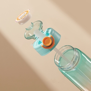 ขวดน้ำกีฬา Tritan ขนาด 900 มล. ปราศจากสาร BPA พร้อมช่องใส่แคปซูลปรุงรส <span class=keywords><strong>เปลี่ยน</strong></span>สีได้ ไม่มีน้ำ<span class=keywords><strong>ต</strong></span>าล ขวดพลาสติกสำหรับกิจกรรมกลางแจ้ง - Product Image 6