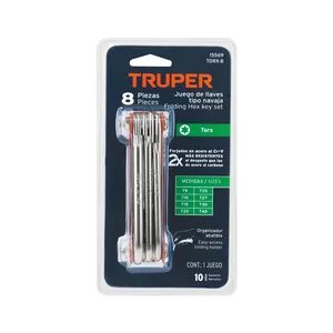 Truper acciaio di grado industriale Juego De 8 Set di 6 Unitas Hex Torx chiavi lama corpo con sistema di misurazione metrica - Product Image 3