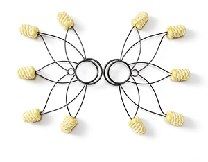 Paire de ventilateurs Homeofpoi <span class=keywords><strong>Lotus</strong></span> Fire Frame Sewn Wick 2 "Wick Fire Fans pour débutants - Product Image 2