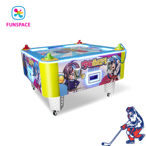 Équipement <span class=keywords><strong>de</strong></span> divertissement pour parc d'attractions intérieur, jeu <span class=keywords><strong>de</strong></span> table à pièces pour quatre joueurs, machine d'arcade pour enfants, hockey sur air - Product Image 1