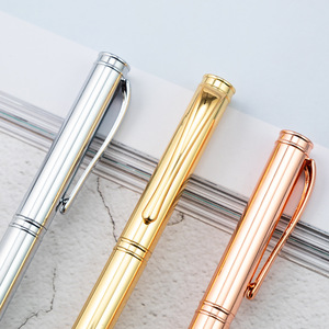 Bolígrafo de Lujo con Baño de Oro de Alta Calidad, Bolígrafo de Metal con Diseño Exclusivo de Acero Inoxidable para Regalo Empresarial - Product Image 2