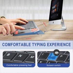 Clavier sans fil rétroéclairé AZERTY FR avec pavé tactile, clavier sans fil rétroéclairé hongrois - Product Image 6