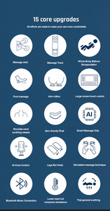 เก้าอี้นวดแบบเอนกายสำหรับคนขี้เกียจใช้นวด3D แบบมืออาชีพใช้แรงโน้มถ่วง - Product Image 3