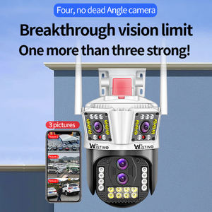กล้องวงจรปิดไร้สาย Wistino 12K Wifi 4 เลนส์ ซูม 10 เท่า กันน้ำ ตรวจจับความเคลื่อนไหวพร้อมสัญญาณเตือนภัย สำหรับภายนอกอาคาร - Product Image 2