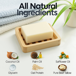 Tùy chỉnh 100 gam FSC đóng gói mẫu miễn phí vẻ đẹp thiên nhiên chăm sóc da cần thiết Thịt Bò mỡ động vật Xà phòng thanh - Product Image 4