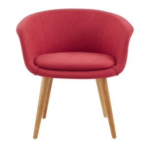 เก้าอี้สำนักงานหุ้มผ้าสไตล์นอร์ดิกสุดหรู เฟอร์นิเจอร์ร้านอาหาร เก้าอี้พักผ่อนคาเฟ่ พร้อมฐานสี่ขาอะลูมิเนียมอัลลอย - Product Image 5