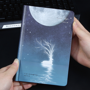 Cuaderno <span class=keywords><strong>de</strong></span> notas luminoso para estudiantes, cuaderno <span class=keywords><strong>de</strong></span> tapa dura kawaii, imagen interior, papelería, ciervo, creativo, regalos para <span class=keywords><strong>mujeres</strong></span> - Product Image 6